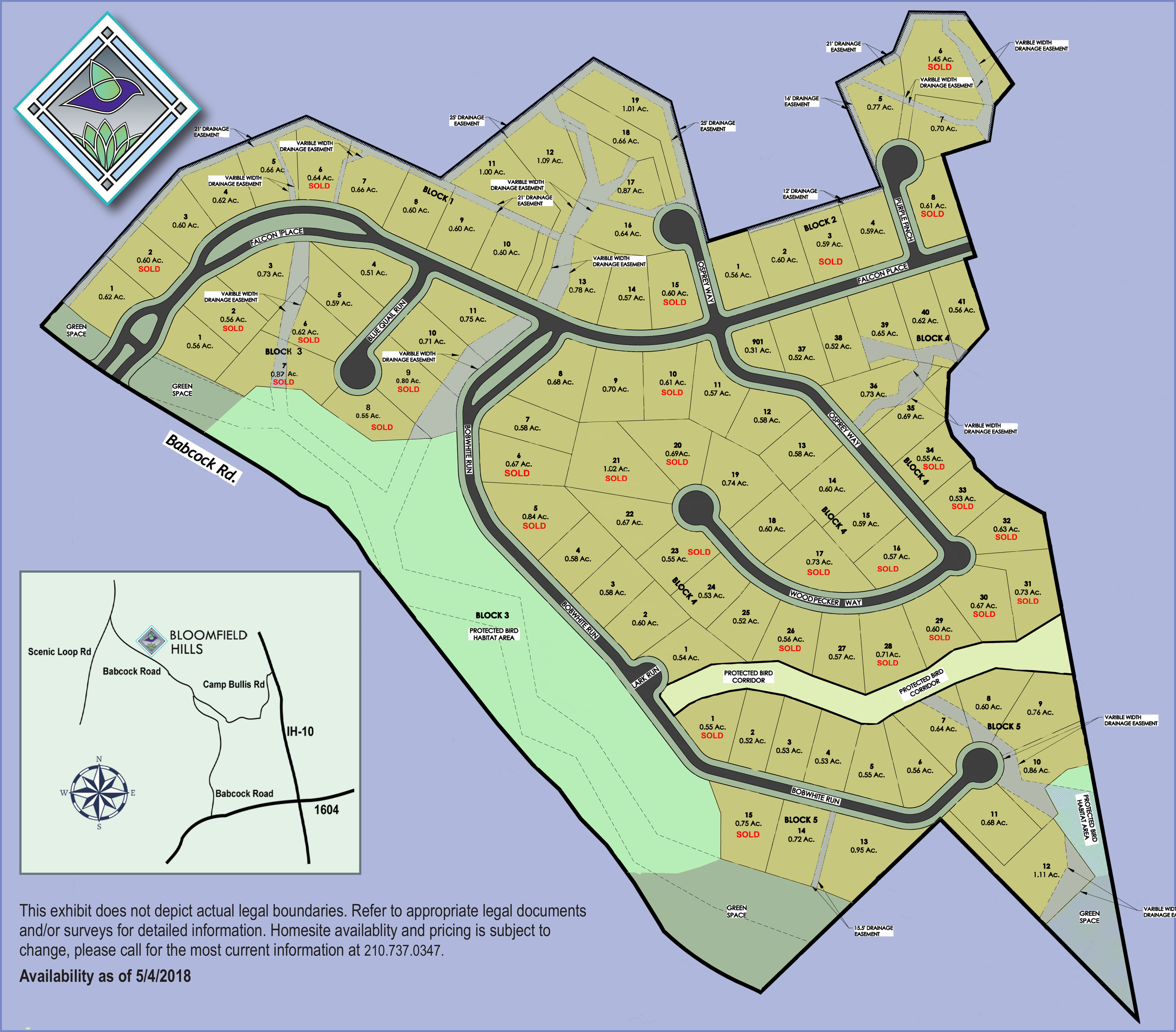 Bloomfield Hills plot map